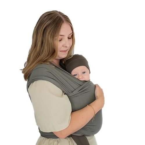 Solly Baby Wrap Carrier - Lightweight Baby Carrier - Newborn Baby Essentials - for Newborn, Infants and Baby 8-25 Lbs. Sea Stone
