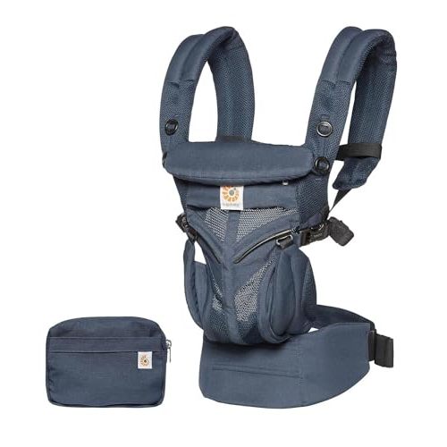 Ergobaby Omni Classic (formerly OMNI 360) All-Position Baby Carrier for Newborn to Toddler with Lumbar Support and Cool Air Mesh, 7-45 Pounds, Midnight Blue, One Size