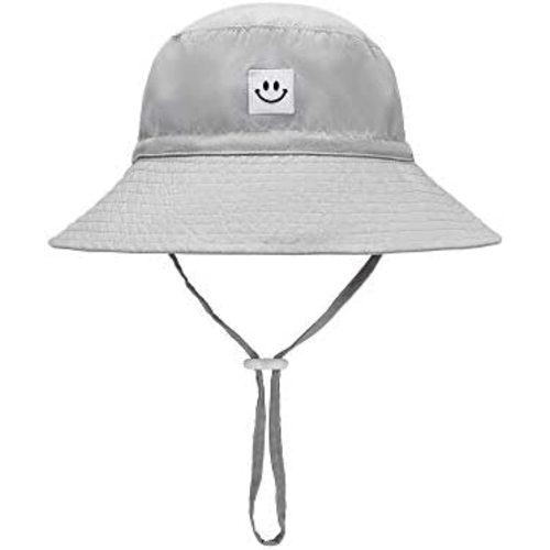 Baby Sun Hat Smile Face Toddler UPF 50+ Sun Protective Bucket hat Nice Beach hat for Baby Girl boy Adjustable Cap