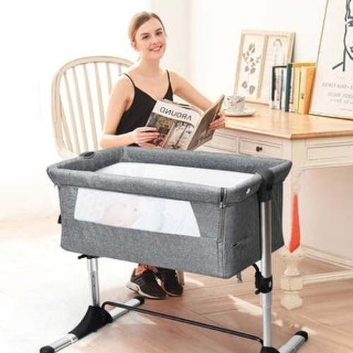 Baby Bedside Crib Portable Bassinet with Carrying Bag
