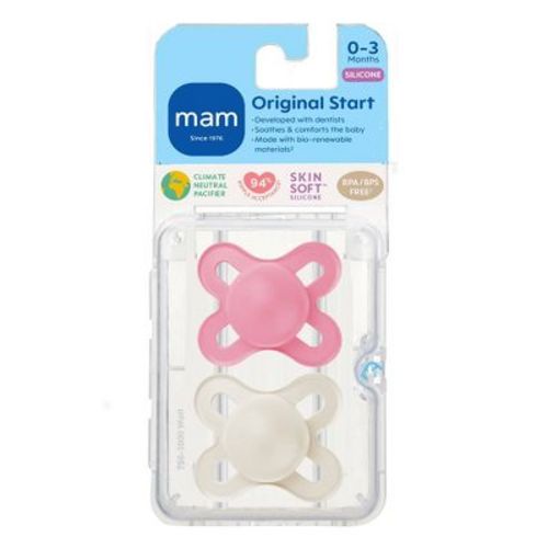 MAM Matte Start Pacifier - Girl - 2pk
