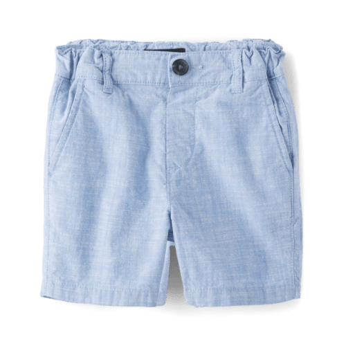Baby And Toddler Boys Textured Chino Shorts - Blue