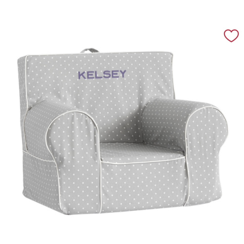 Anywhere Chair®, Twill with White Piping | Pottery Barn Kids