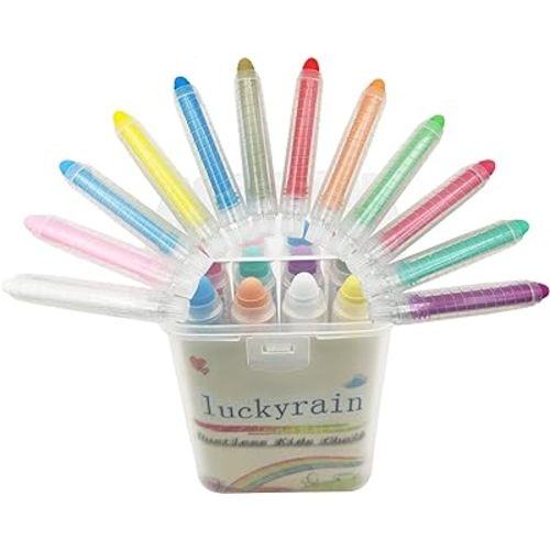 Non-toxic Dustless Chalk With Holder for Kids Colored Chalk Whiteboard Art Tool for Blackboard Kids Children Drawing Writing,12PCS