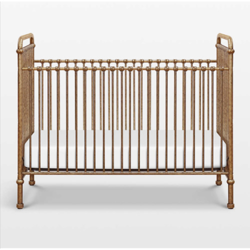 Namesake Abigail Vintage Gold Iron 3-in-1 Convertible Baby Crib