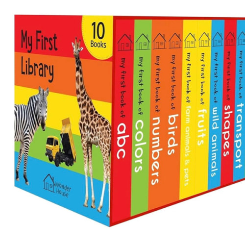 My First Library: Boxset of 10 Board Books for Kids