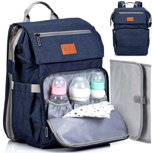 Pillani Baby Diaper Bag Backpack - Navy Blue