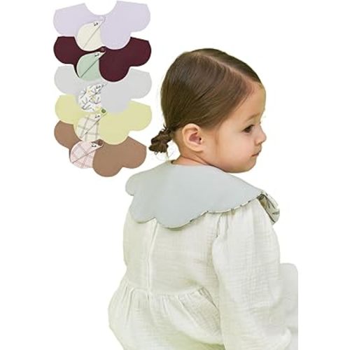 Konny Baby Bib 3/5/7-Pack Set, 360 ° Rotate, Soft and Absorbent Drooling for Toddler Boys Girls Baby Essentials