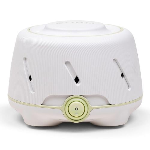 Yogasleep Dohm (White,Green) The Original White Noise Machine, Relaxing Natural Sound from a Real Fan, Noise Cancelling for Office Privacy, Sleep Aid for Adults & Baby, Travel Size Pink Noise Machine