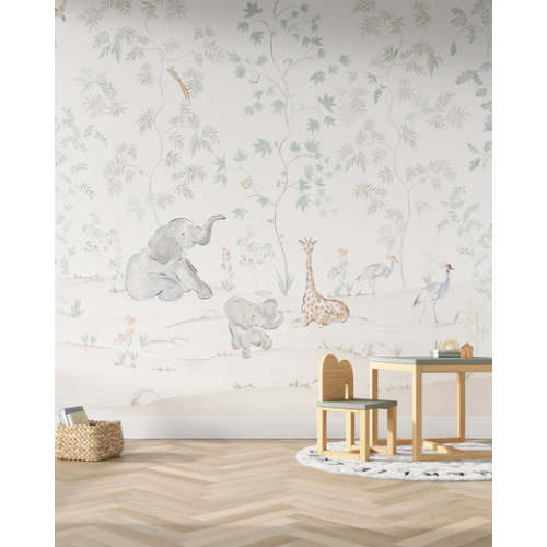 Safari Friends Wall Mural