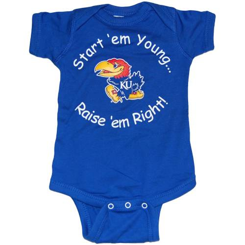 Kansas Jayhawks Newborn & Infant Start 'Em Young Bodysuit - Royal