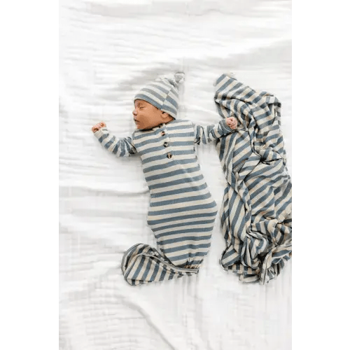 Lincoln Ribbed Knotted Gown – Lou Lou & Company