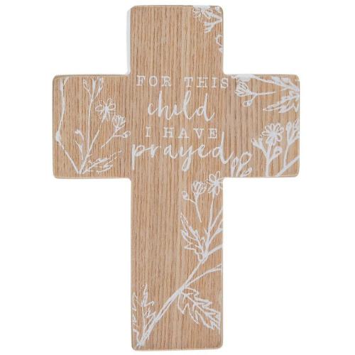 For This Child Wood Wall Cross