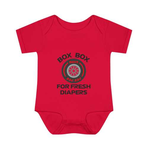 Box Box For Diapers - Infant Bodysuit - F1, Formula 1, baby clothes