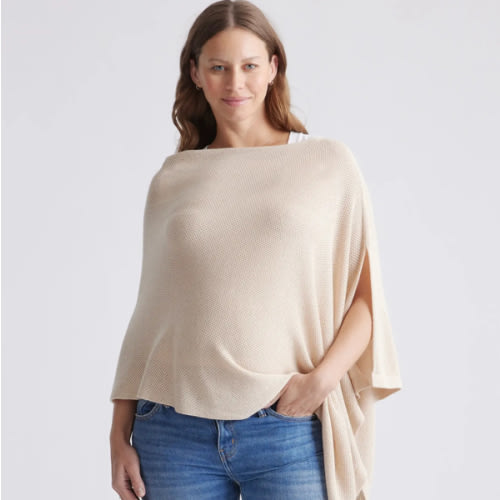 Lightweight Cotton Cashmere Nursing Shawl