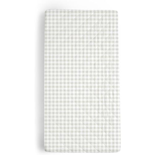 Makemake Organics Organic Changing Pad Cover GOTS Certified Organic Cotton Changing Table Cover Non Toxic Quilted Ultra Soft Girls Boys (16"x32", Weaves)