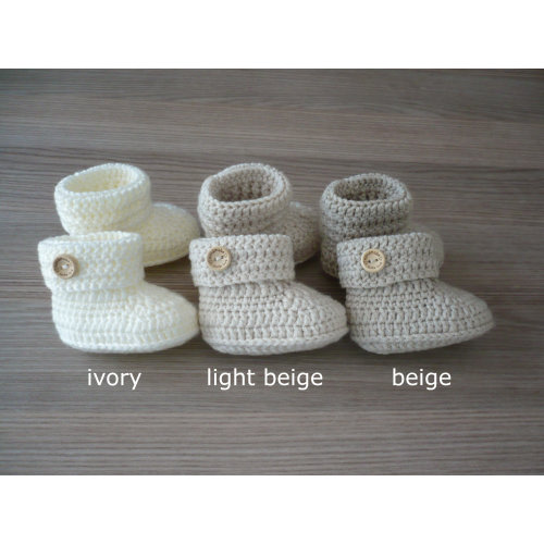 Crochet baby booties, Baby crib shoes, Newborn baby booties, Unisex baby shoes, New baby gift