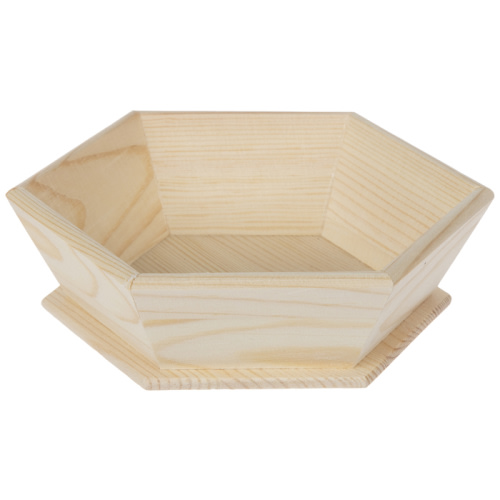 Hexagon Wood Tray