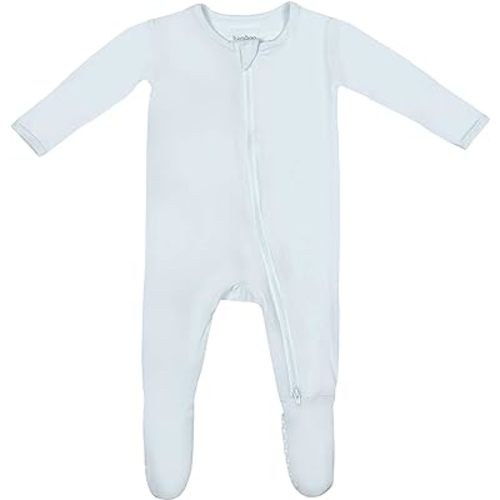 Soft Baby Bamboo Viscose Footie Pajamas, Zipper Closure, 0-24 Months