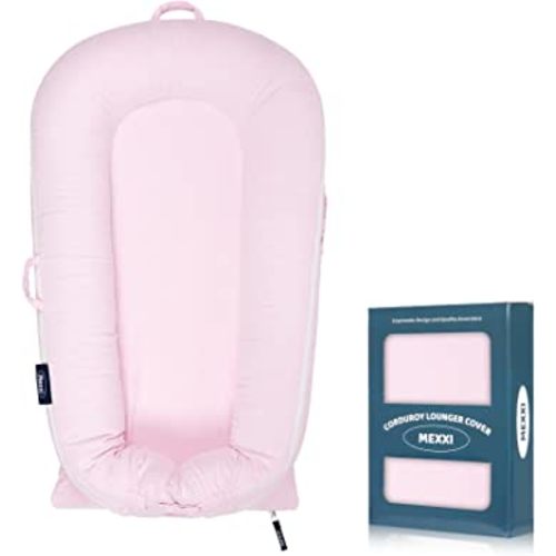 Corduroy Baby Nest Cover for Dockatot Deluxe+ Docks | MEXXI Hypoallergenic Cotton Newbon Lounger Cover (Cover Only) (Pink)
