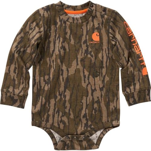 Carhartt Baby Boys' Knit Long Sleeve Crewneck Bodysuit - 12 Months - Mossy Oak Bottomland