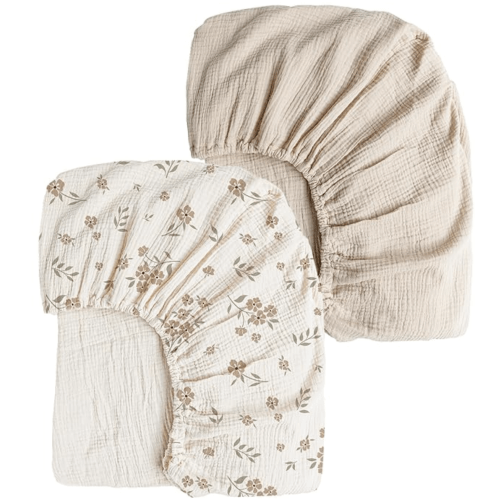 Muslin Crib Sheets, 2 PCS