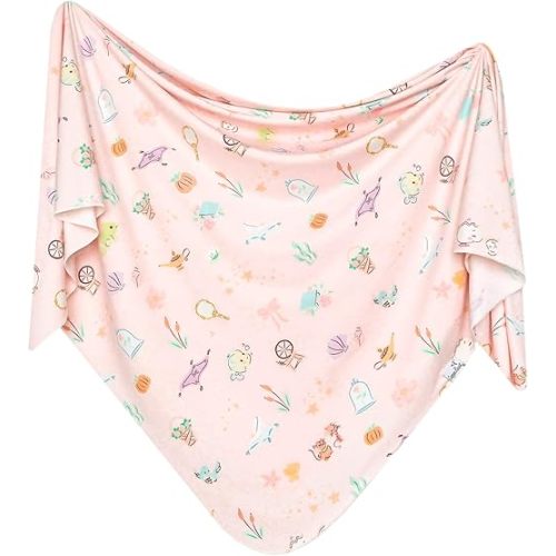 Copper Pearl Large Premium Knit Baby Swaddle Receiving Blanket Enchanted Friends