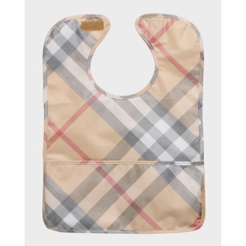 Kid's Wes Check-Print Bib