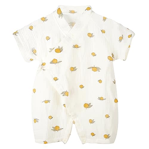PAUBOLI Baby Kimono Robe Newborn Cotton Yarn Bodysuit Romper Infant Japanese Pajamas 0-24 Months