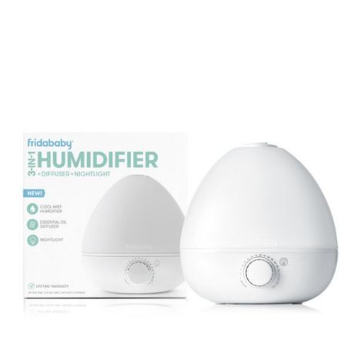 Frida Baby - BreatheFrida 3-in-1 Humidifier Diffuser Nightlight Diffuser and Nightlight, Soothing Cool Mist Vaporizer for Baby