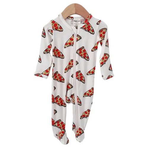 Basic Zipper Footie, Pizza