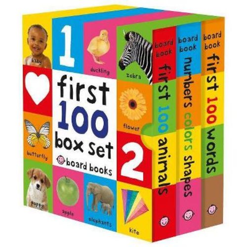 First 100 Board Book Box Set (3 Books) - By Roger Priddy (mixed Media Product)