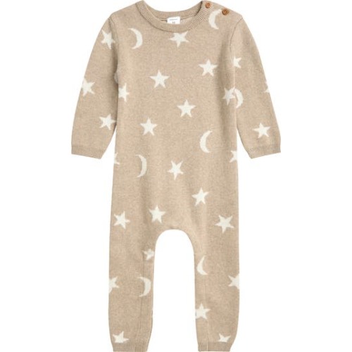Jacquard Cotton Sweater Romper, 12M