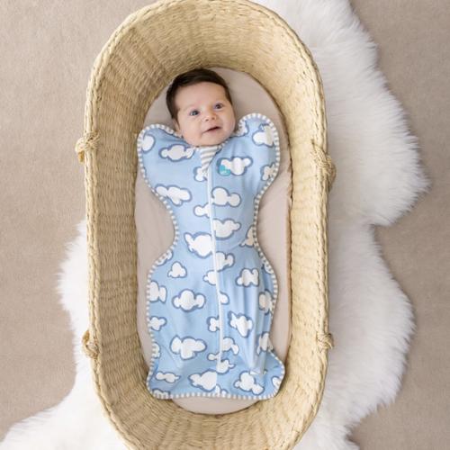 Swaddle Up™ 1.0 TOG Cotton White Dreamer