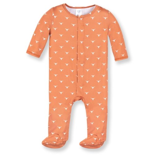 Newborn & Infant ZooZatz Texas Orange Texas Longhorns Magnetic Closure Sleeper