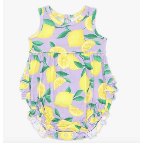 Lavender Sunny Citrus Bubble Romper – Little Sleepies