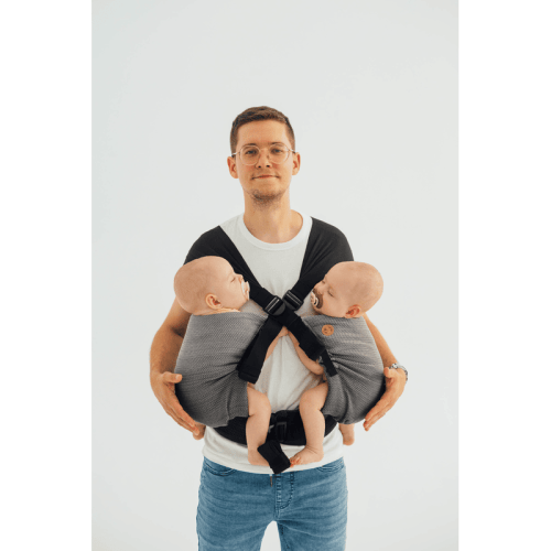 Ombre Grey LennyTwin Carrier by LennyLamb