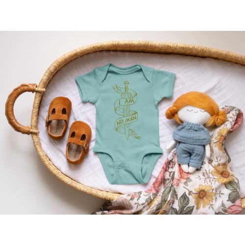 Eowyn I am No Man Bodysuit Nerdy Baby Bodysuit Baby Shower Bodysuit Infant Clothing LOTR Baby Clothing