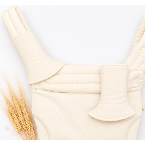 Linen Drool Pads Solid Ivory Happy Baby Carrier Suck Pads Artipoppe Teething Protectors Hope and Plum Waterproof Covers for Essex Linen
