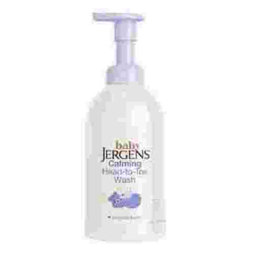 Baby Jergens Calming Head-to-Toe Foaming Wash, Tear-free Baby Shampoo and Body Wash, 18 fl oz
