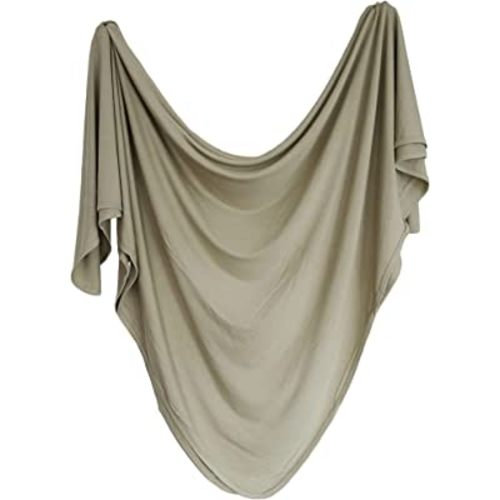Marlowe & Co Premium Knit Viscose from Bamboo Swaddle Blanket, 47in x 47in (Dried Thyme)
