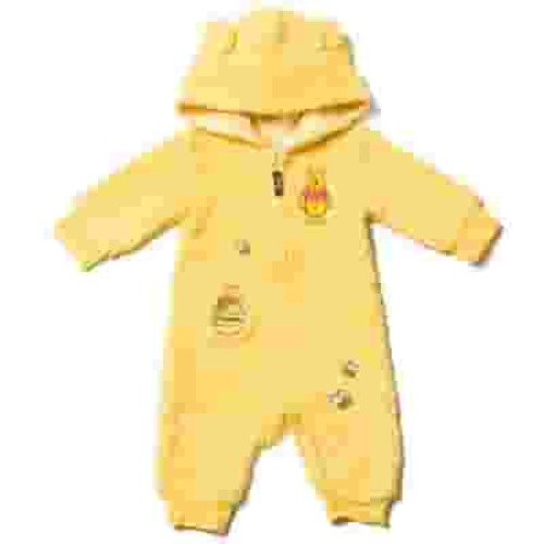 Disney Winnie the Pooh Newborn Baby Boys Zip Up Coverall Yellow 3-6 Months