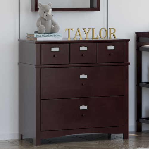 Graco Story 3 Drawer Nursery Customizable Dresser Espresso