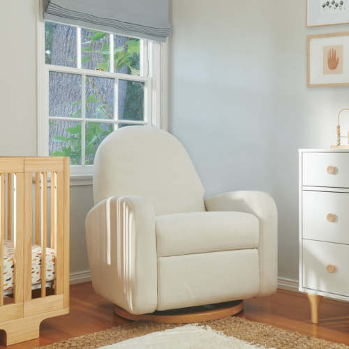 Babyletto Nami Recliner and Swivel Glider in Eco-Performance Fabric | Water Repellent & Stain Resistant
