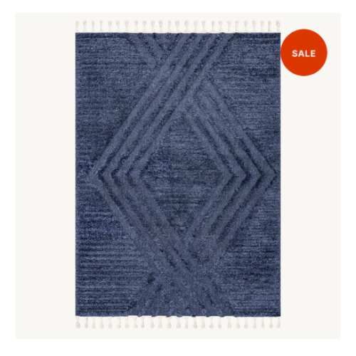 Ellie Traverse Shag Rug | Blue – Rugs USA