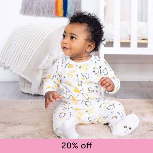 honey bee mine organic cotton magnetic parent favorite footie