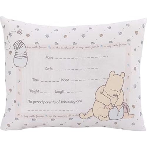 Disney Winnie The Pooh Decorative Keepsake Pillow – Personalized Birth Pillow