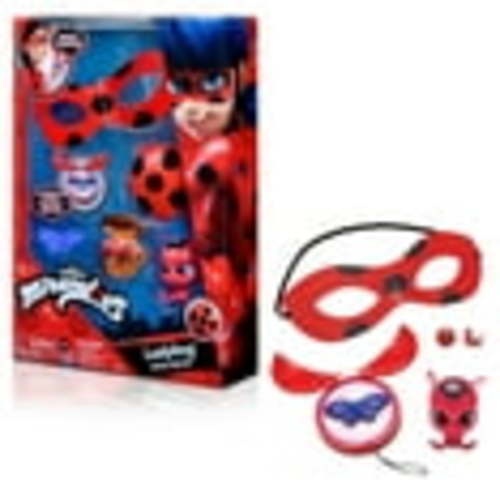 Miraculous Ladybug Dress-Up Set with Mask, Earrings, Yoyo, Akuma and Kwami Tikki, Girls & Boys, Kids 4+
