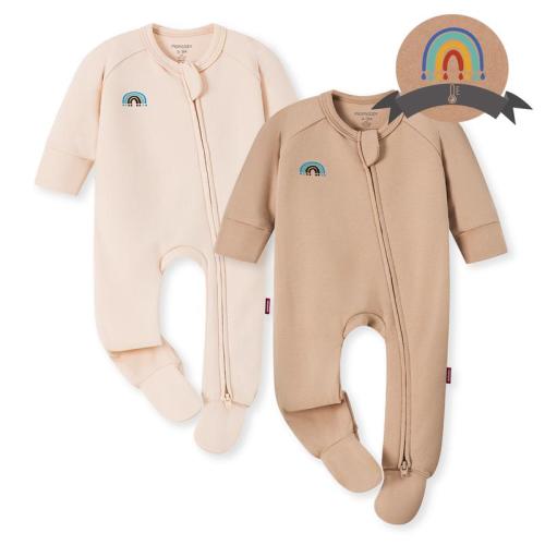 Momcozy Boy Girl Baby Pajamas Onesie, 0-24 M Temp-Sensing 2-Way - TikTok Shop