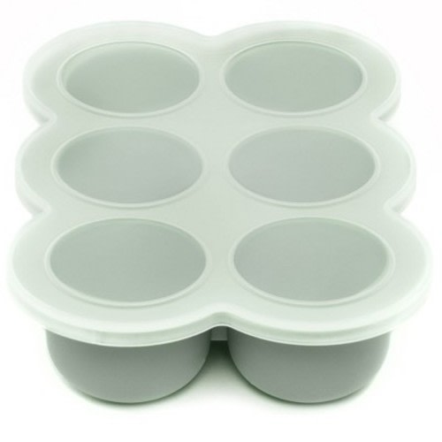 WeeSprout Silicone Baby Food Freezer Tray with Clip-on Lid